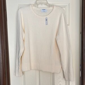 Old Navy Cream Crew Neck Sweater